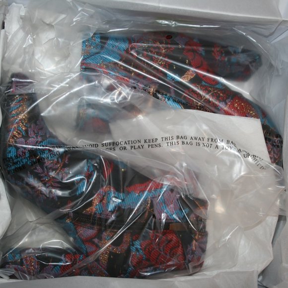 NEIMAN MARCUS Bucasia Floral Brocade Booties 6B - Picture 6 of 8